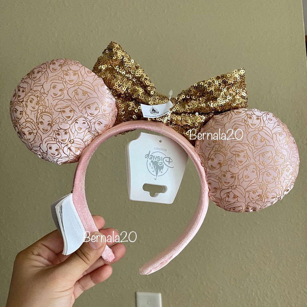 Disney Parks Princess Pink & Gold Ear Headband - Picture 4 of 4